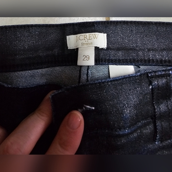 J crew waxed low rise skinny ankle jeans 29 - Picture 4 of 5